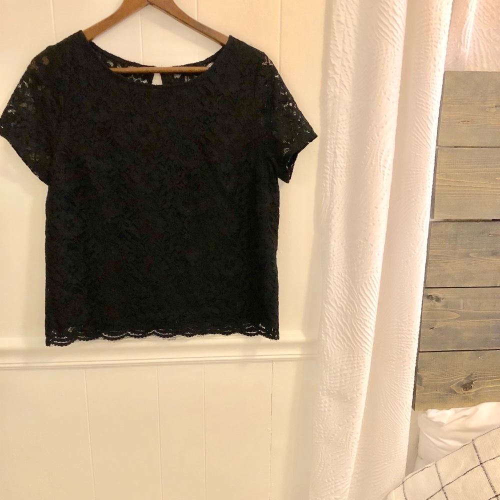 Black Lace Top